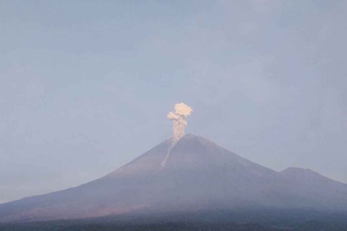 Semeru Kembali Meletus, Masyarakat Dilarang Beraktivitas dalam Radius 5 Km dari Puncak